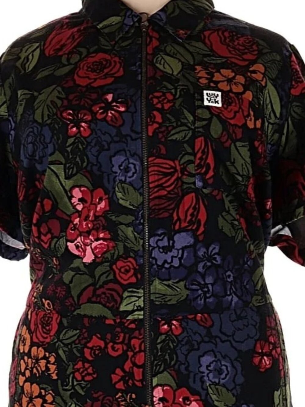 Lucy & Yak Ragan Jumpsuit Maria Dark Floral Print UK20/US16 - Picture 5 of 6